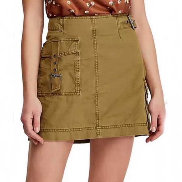 FREE PEOPLE Erika Utility Skirt - Picture 1 of 10